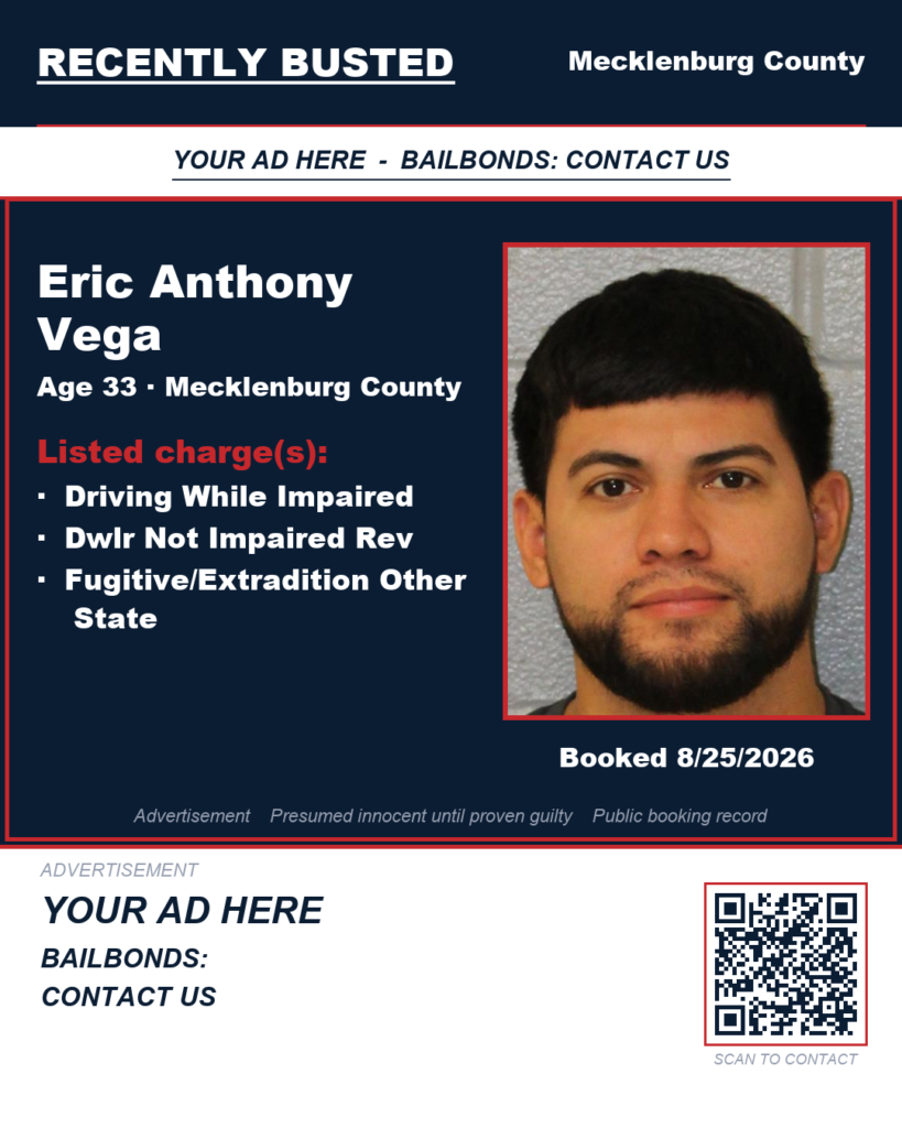 Arrest report - ERIC ANTHONY VEGA