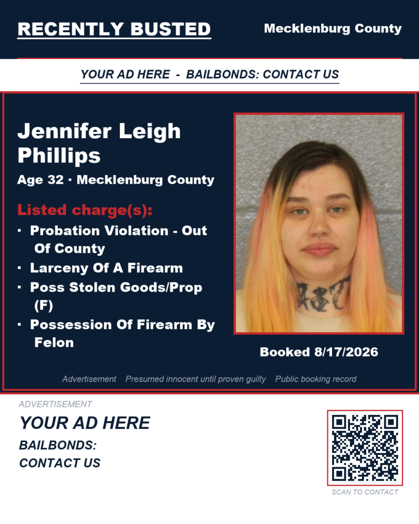 Arrest report — JENNIFER LEIGH PHILLIPS