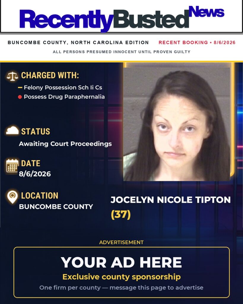 Arrest report โ JOCELYN NICOLE TIPTON