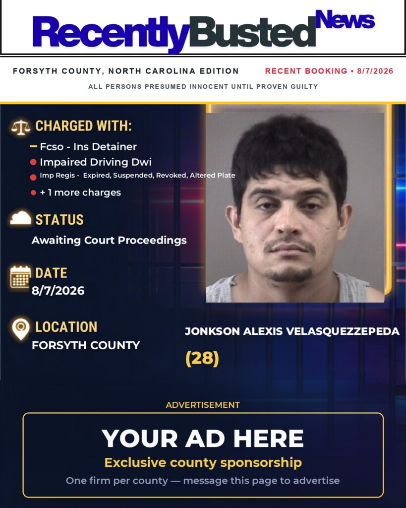Arrest report — JONKSON ALEXIS VELASQUEZZEPEDA