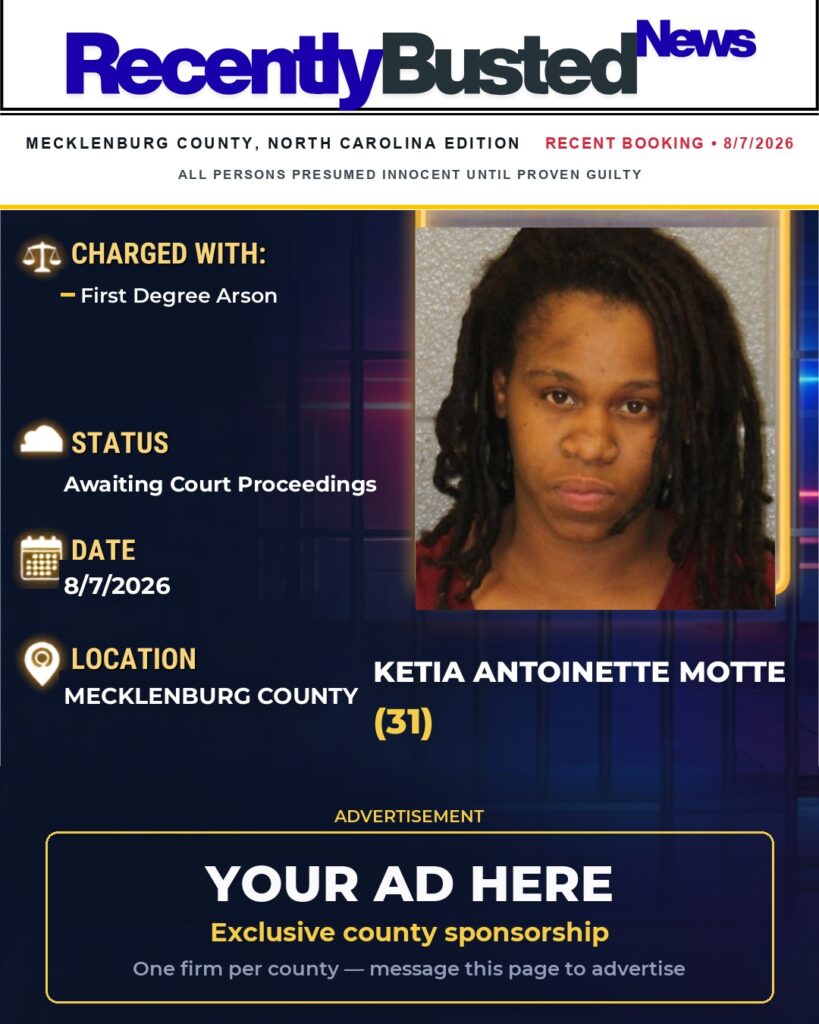 Arrest report โ KETIA ANTOINETTE MOTTE