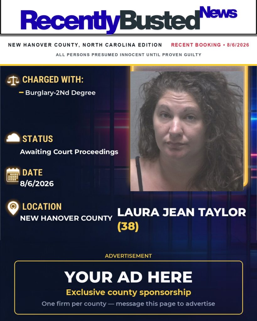 Arrest report — LAURA JEAN TAYLOR