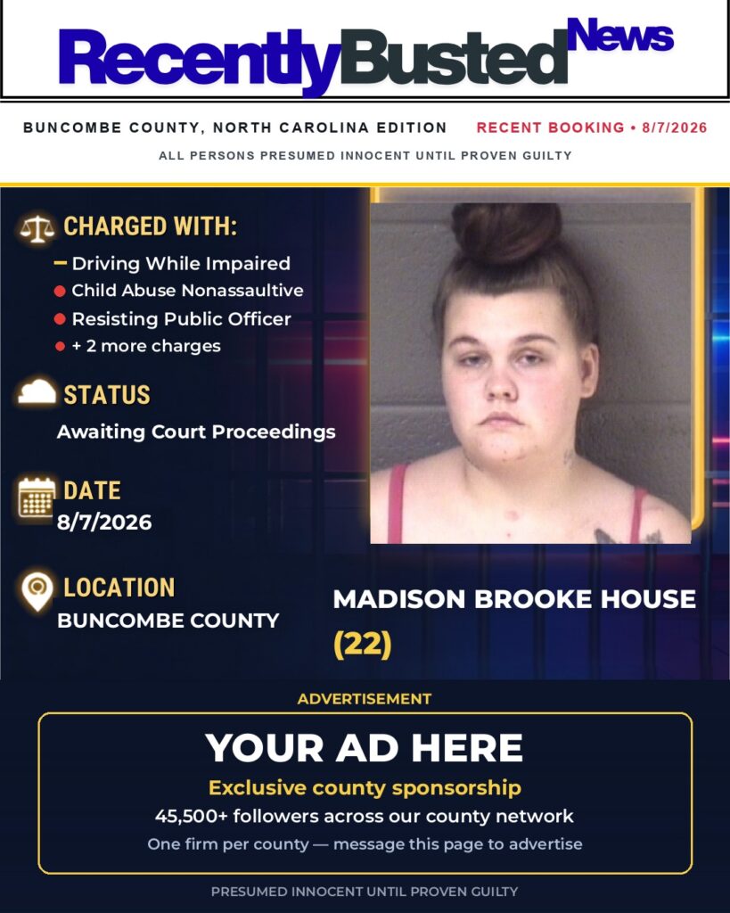Arrest report โ MADISON BROOKE HOUSE