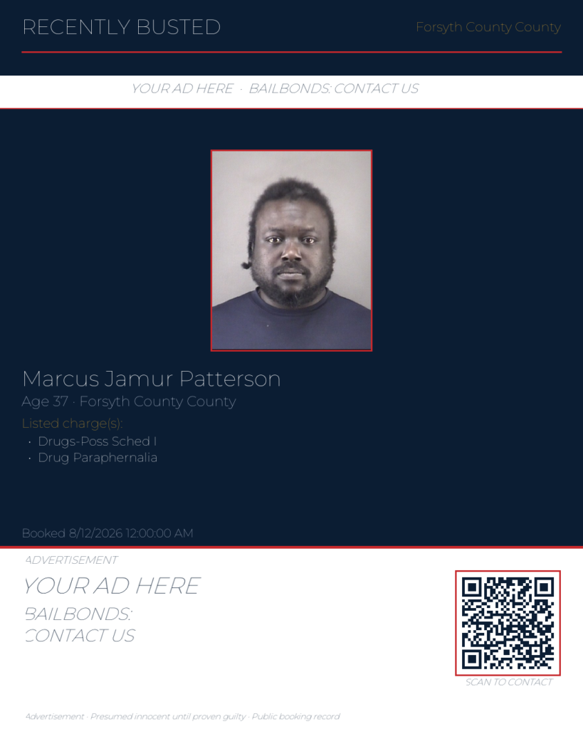 Arrest report — MARCUS JAMUR PATTERSON