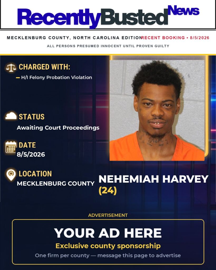 Arrest report โ NEHEMIAH HARVEY