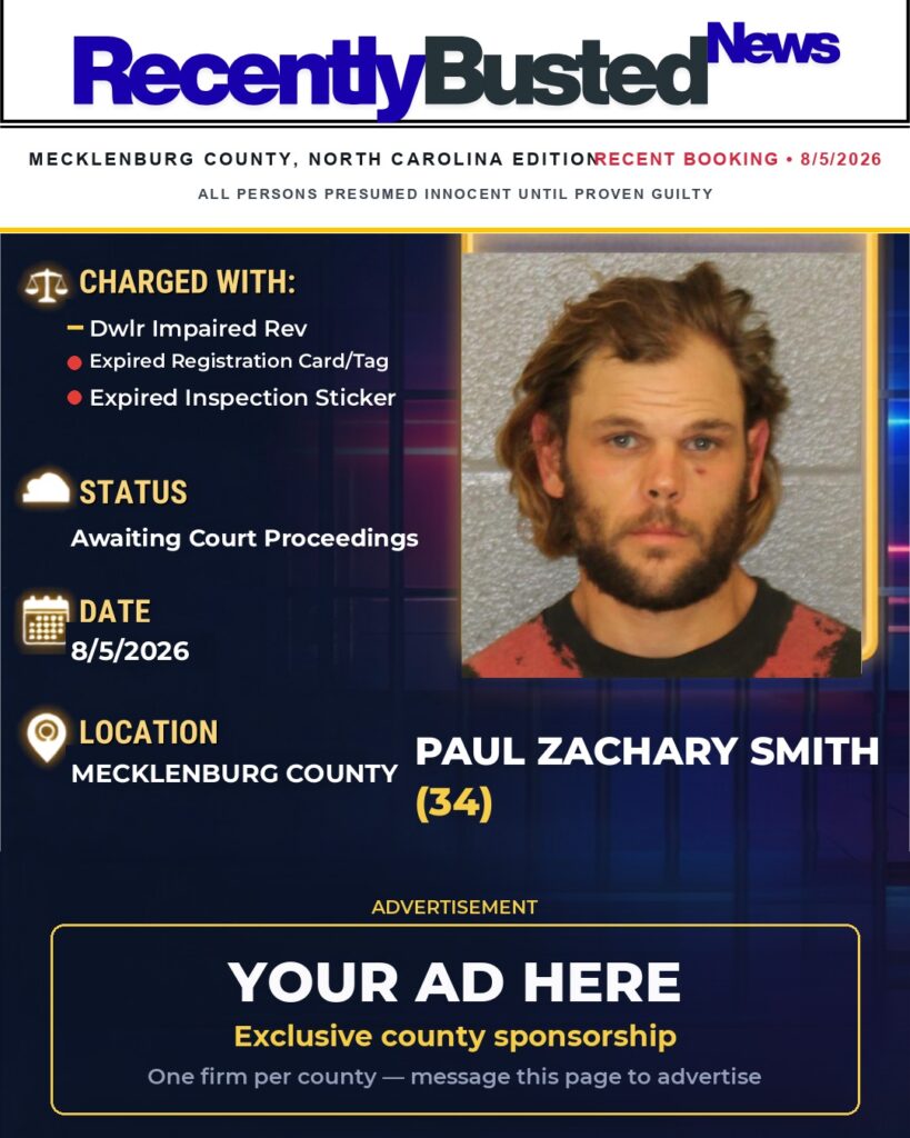 Arrest report — PAUL ZACHARY SMITH