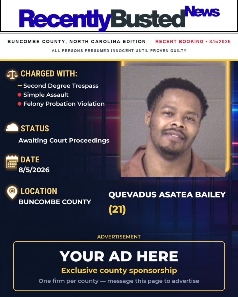 Arrest report — QUEVADUS ASATEA BAILEY