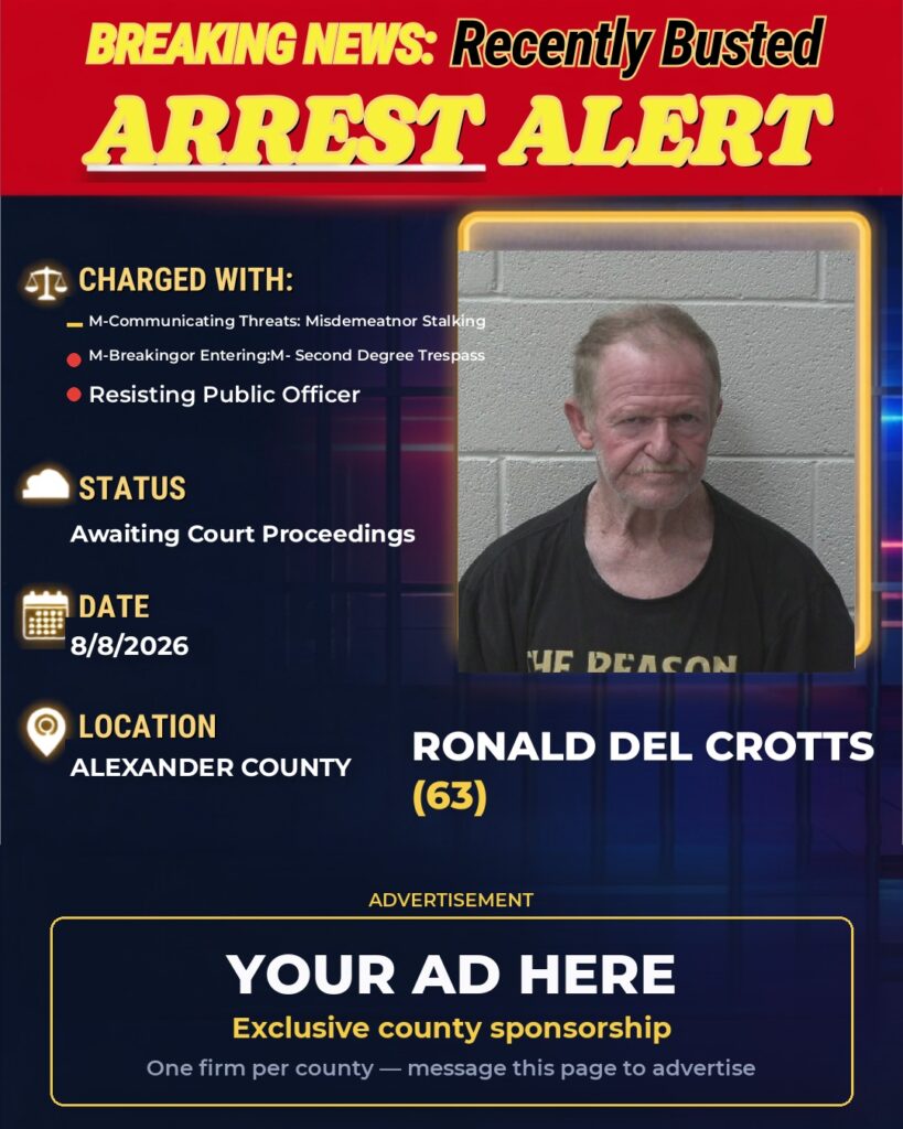 Arrest report — RONALD DEL CROTTS