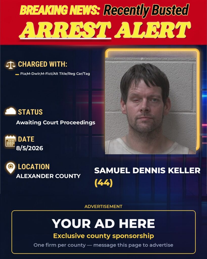 Arrest report — SAMUEL DENNIS KELLER