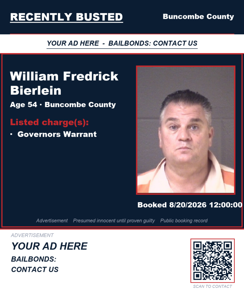 Arrest report - WILLIAM FREDRICK BIERLEIN