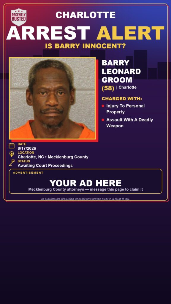 Arrest report — BARRY LEONARD GROOM