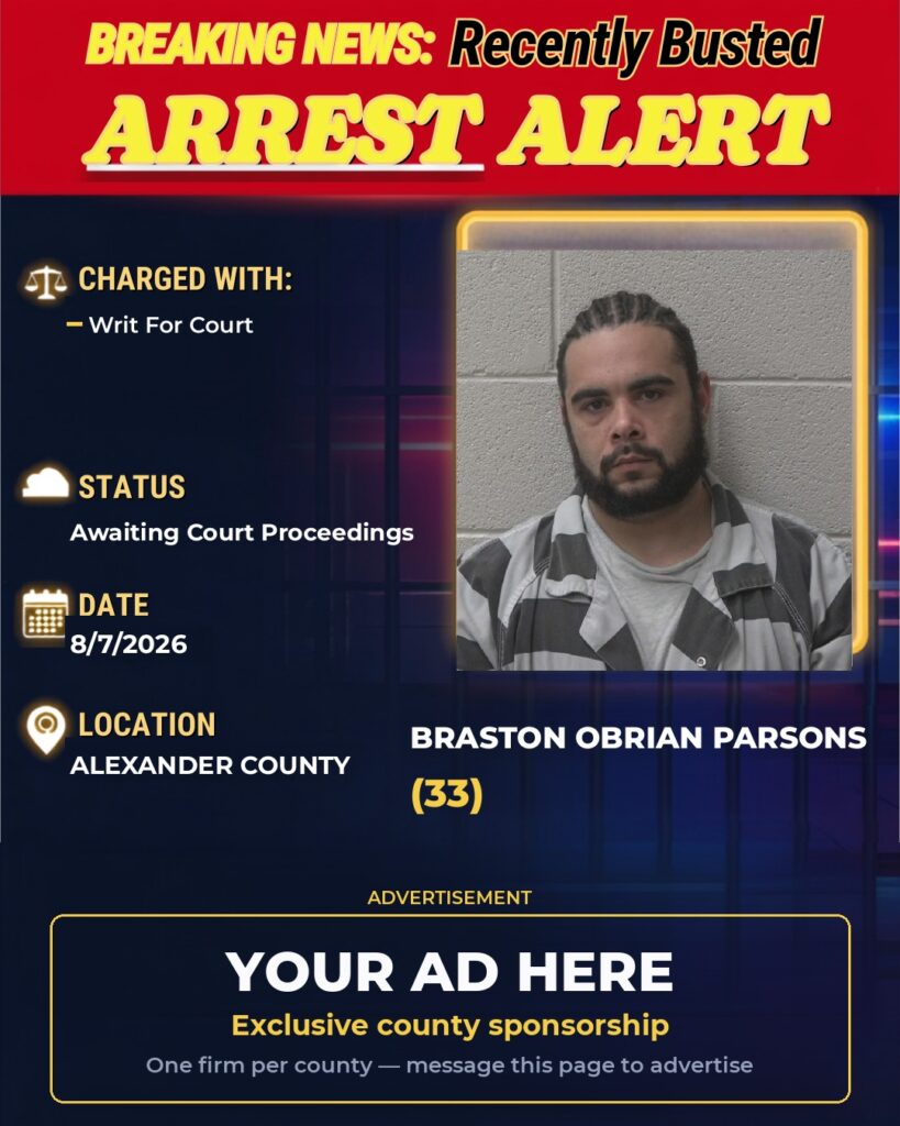 Arrest report — BRASTON OBRIAN PARSONS
