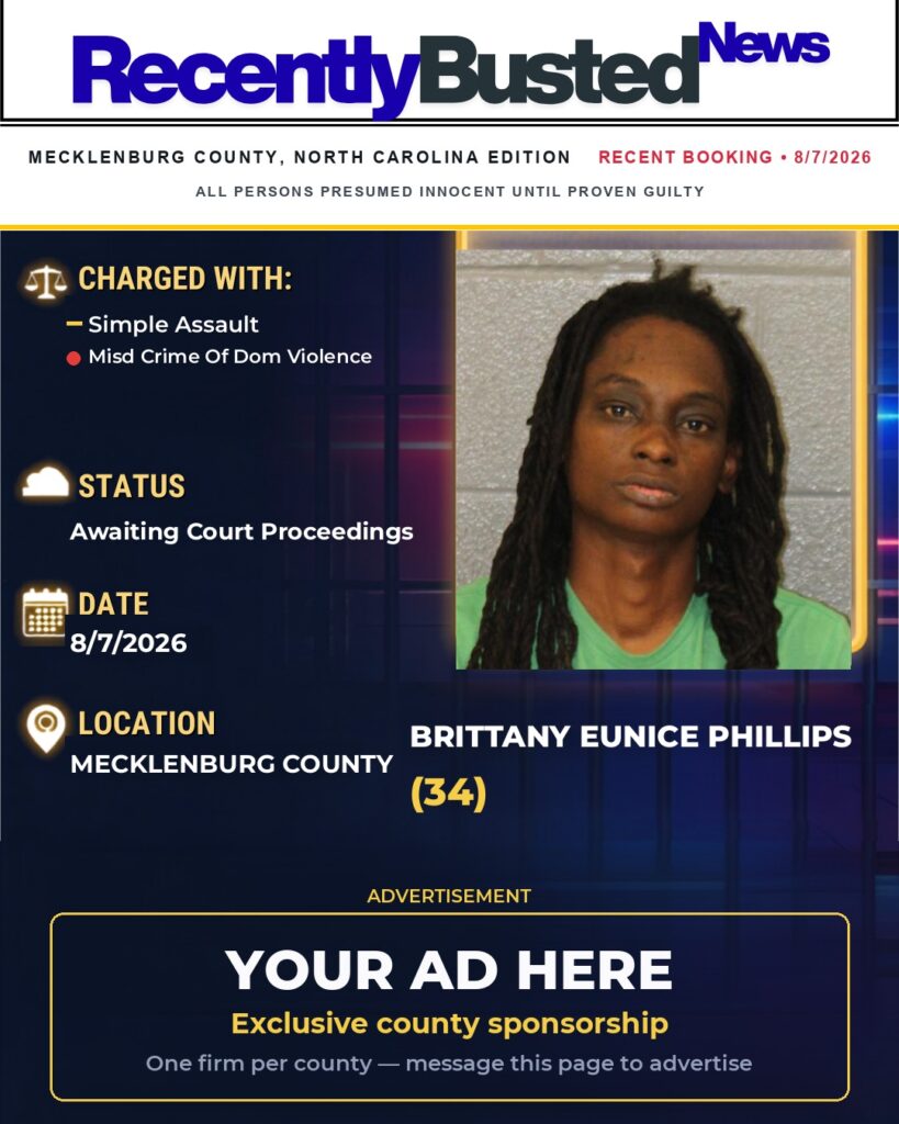 Arrest report โ BRITTANY EUNICE PHILLIPS