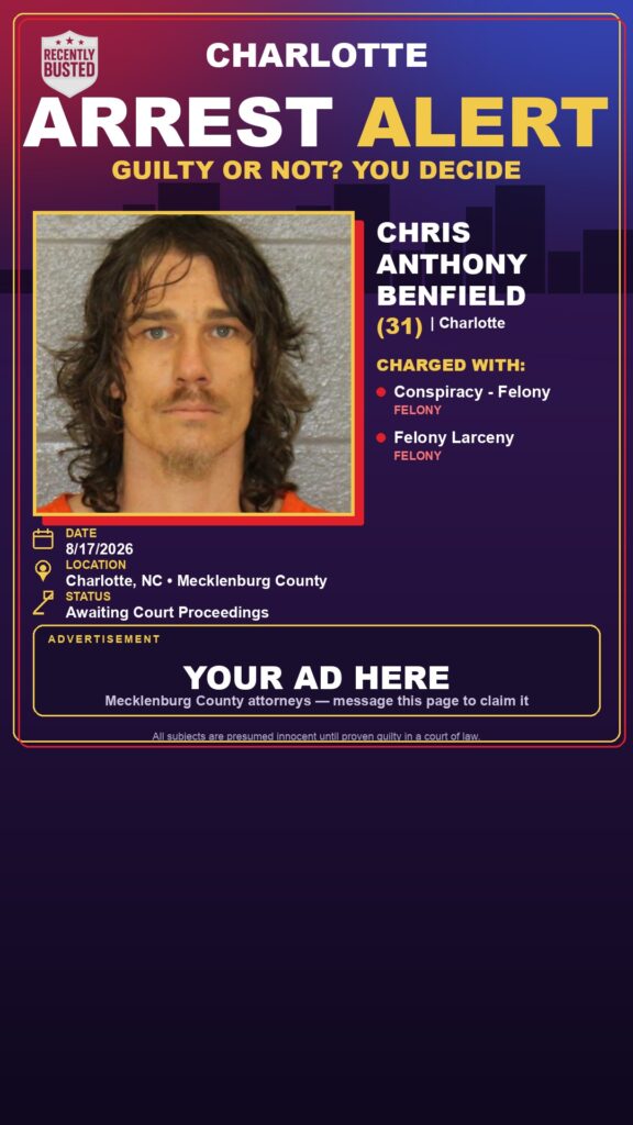 Arrest report — CHRIS ANTHONY BENFIELD
