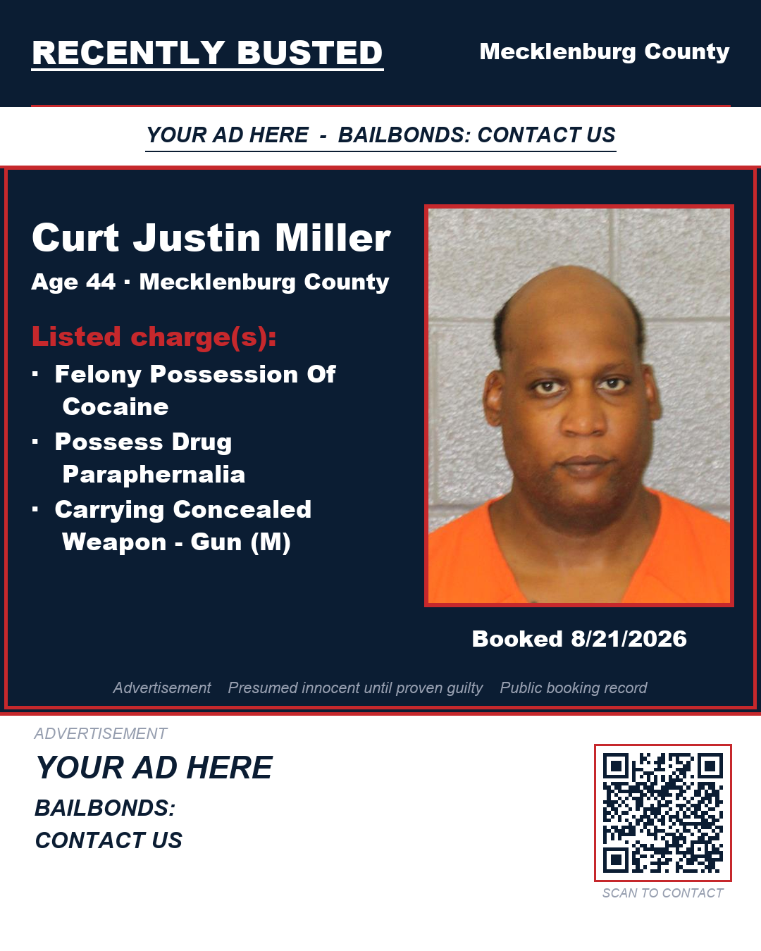 Arrest report - CURT JUSTIN MILLER