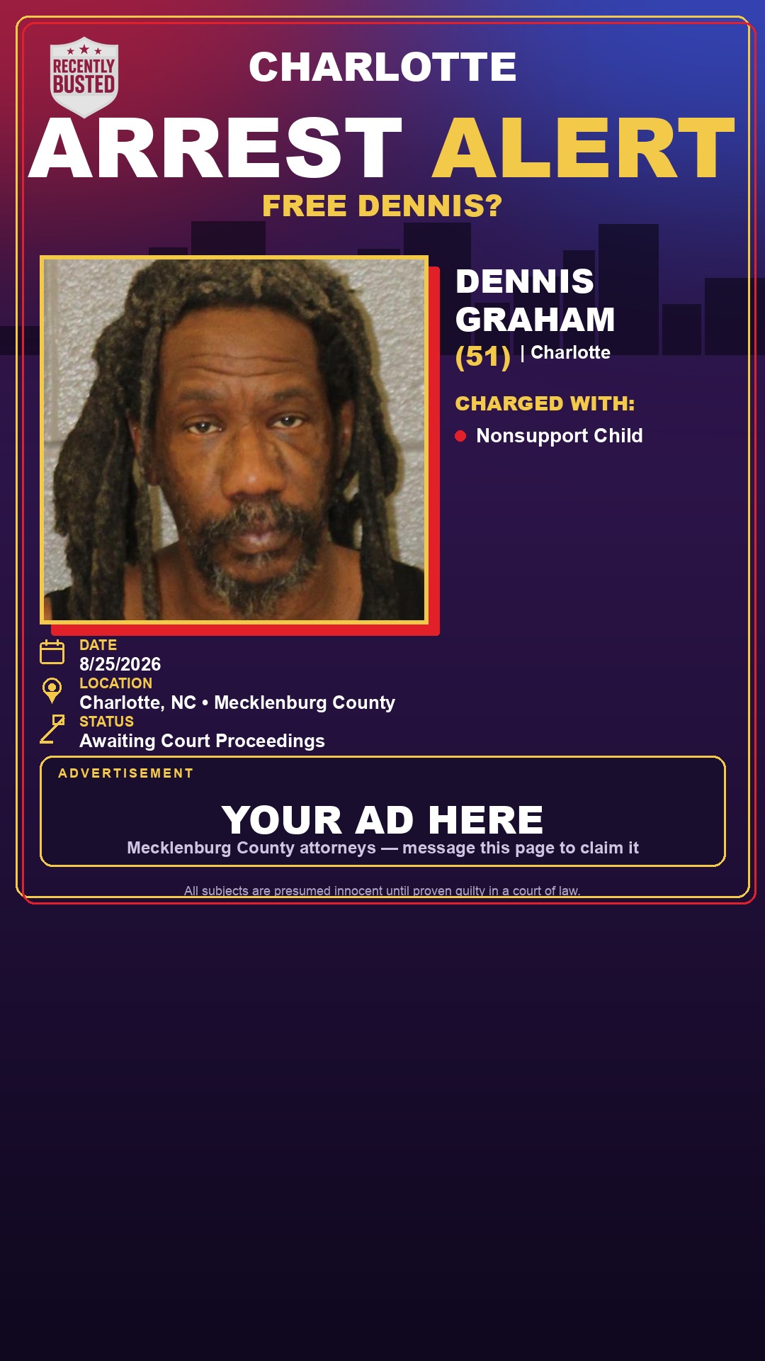 Arrest report - DENNIS GRAHAM