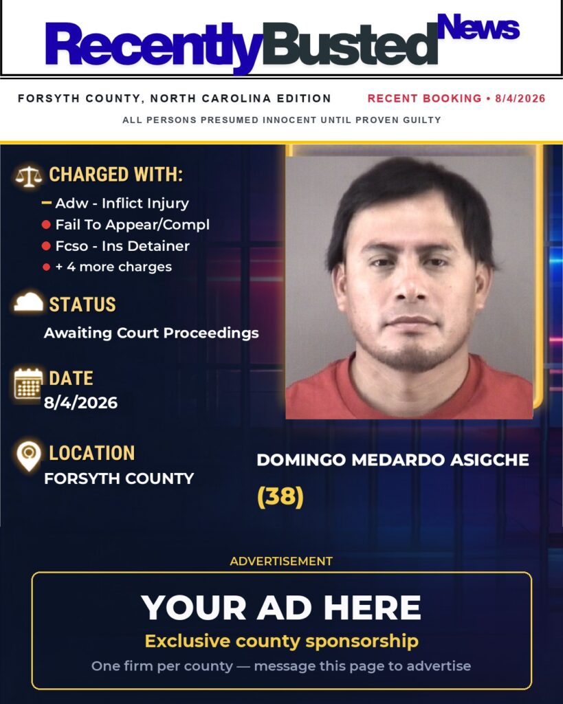 Arrest report — DOMINGO MEDARDO ASIGCHE