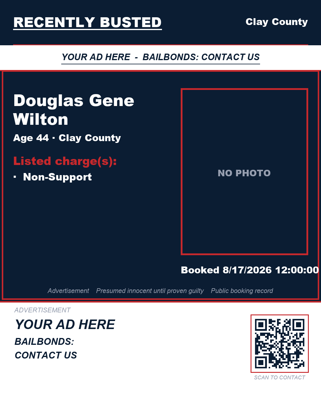 Arrest report - DOUGLAS GENE WILTON