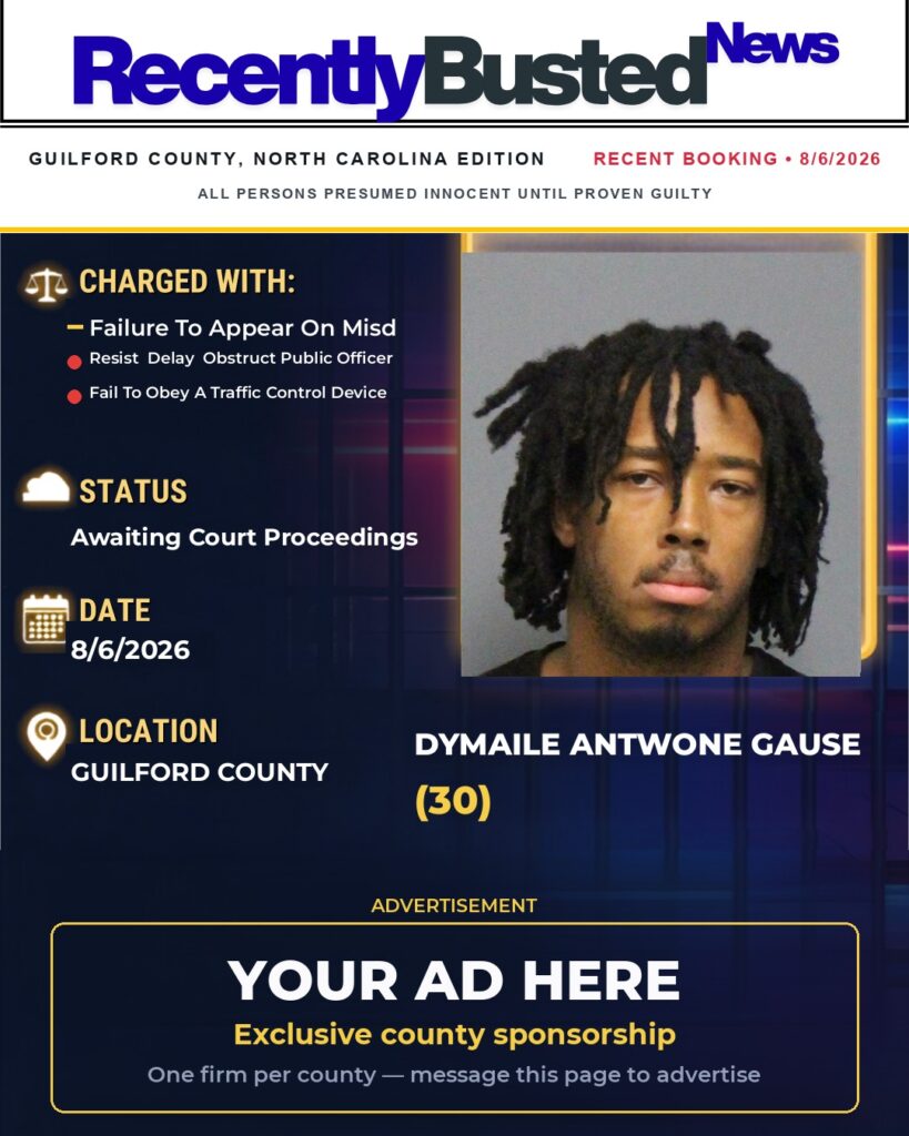 Arrest report โ DYMAILE ANTWONE GAUSE