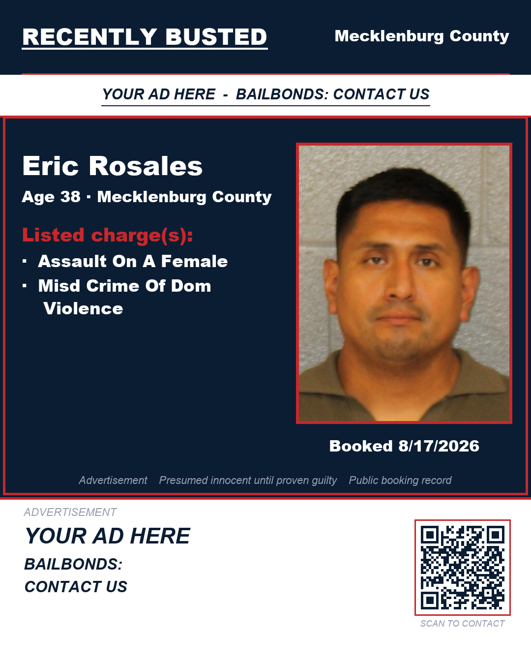 Arrest report - ERIC ROSALES