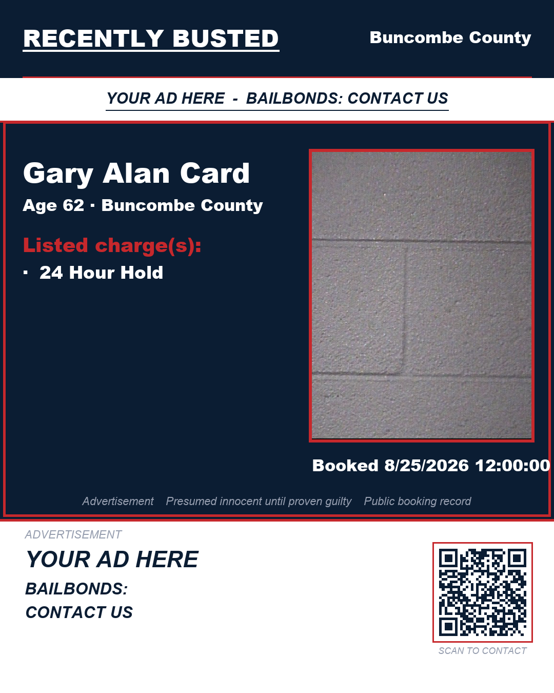 Arrest report - GARY ALAN CARD