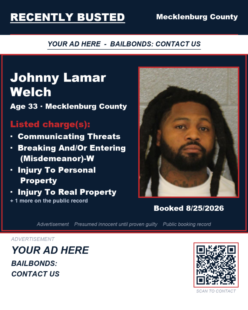 Arrest report - JOHNNY LAMAR WELCH