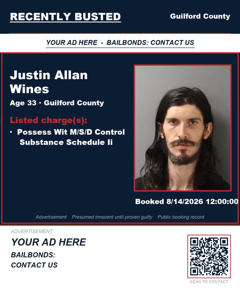 Arrest report — JUSTIN ALLAN WINES