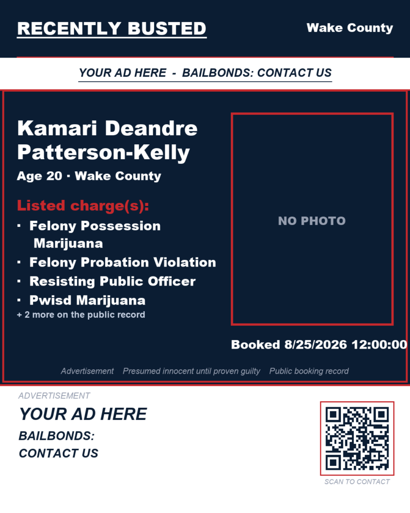 Arrest report — KAMARI DEANDRE PATTERSON-KELLY