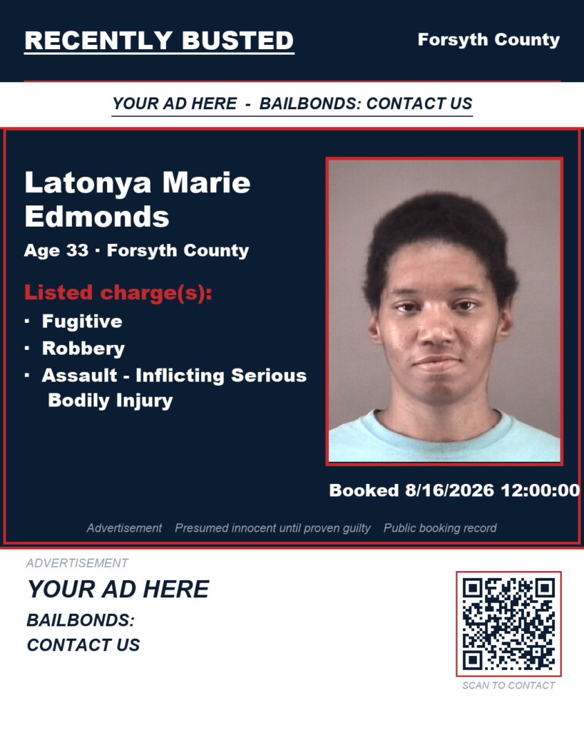 Arrest report — LATONYA MARIE EDMONDS