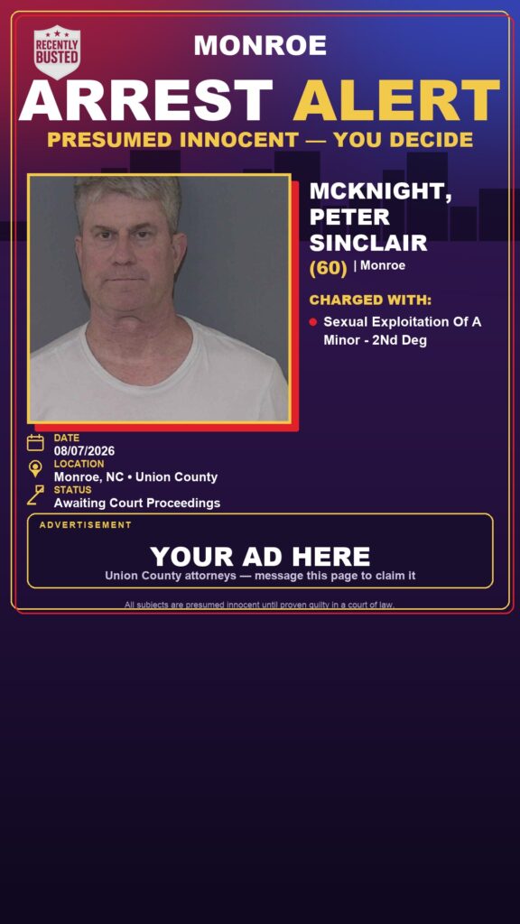 Arrest report โ MCKNIGHT, PETER SINCLAIR