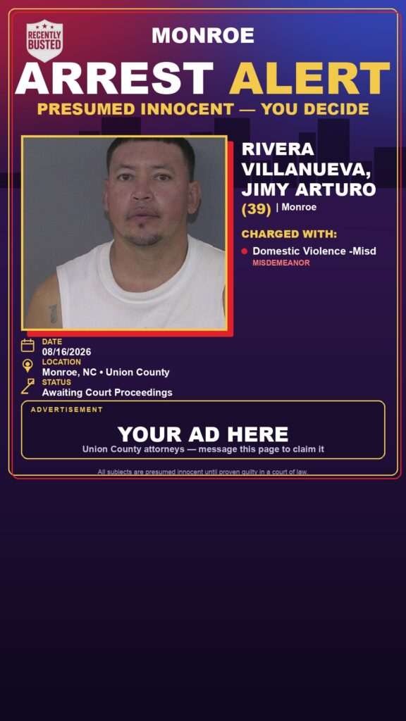 Arrest report - RIVERA VILLANUEVA, JIMY ARTURO