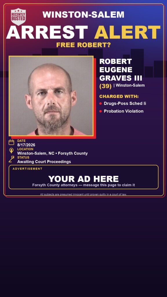 Arrest report — ROBERT EUGENE GRAVES III