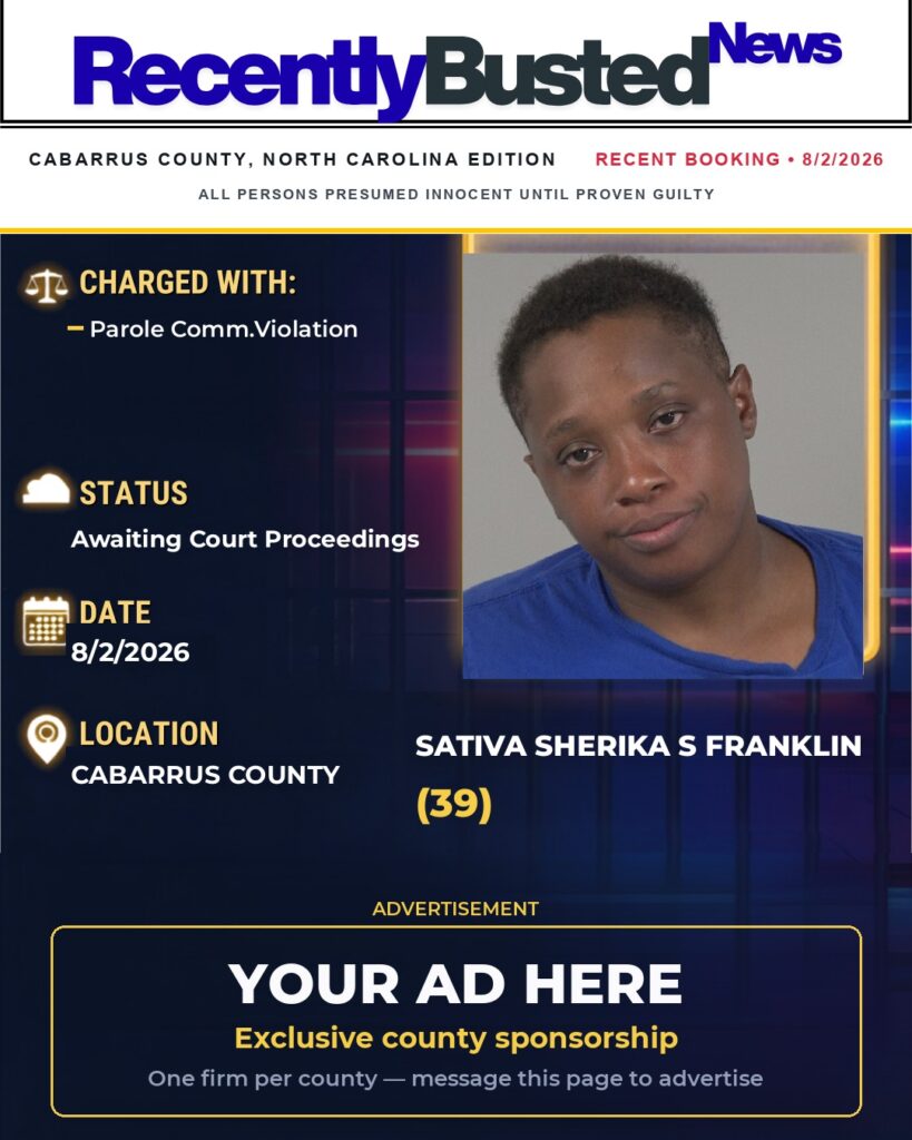 Arrest report โ SATIVA SHERIKA S FRANKLIN