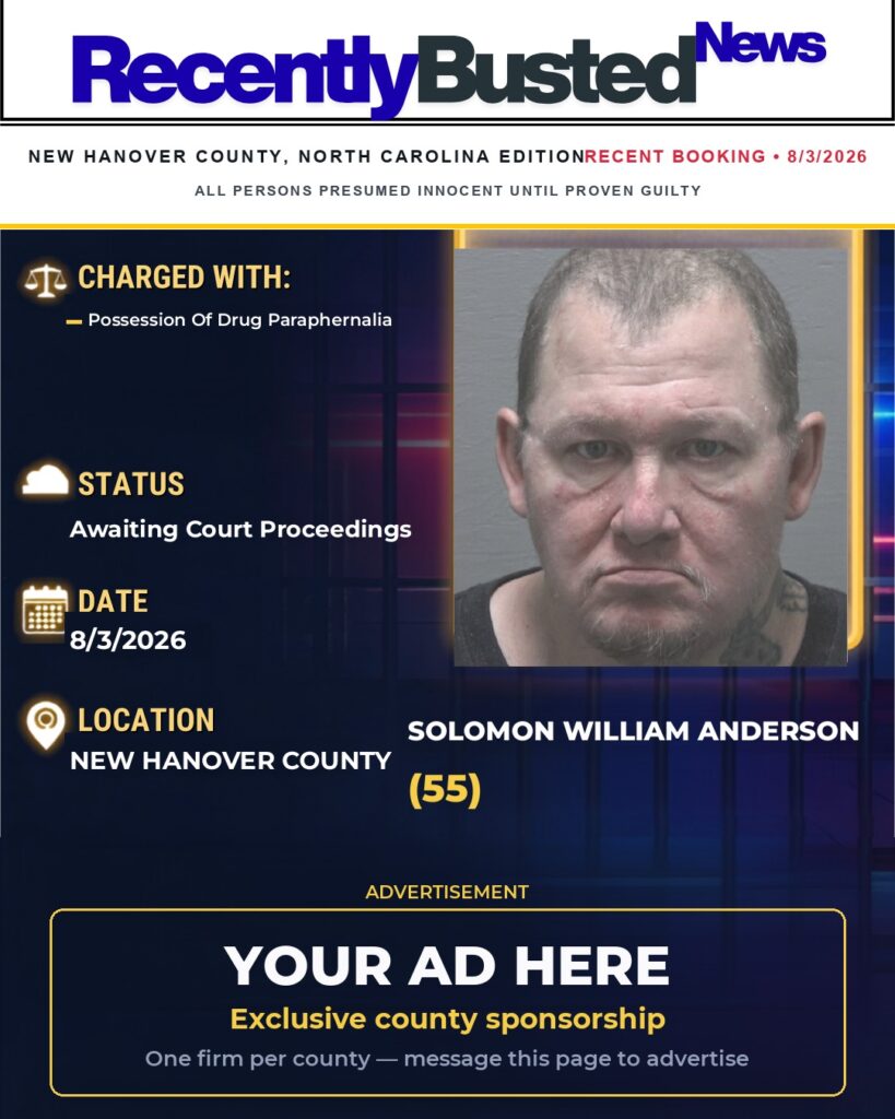 Arrest report โ SOLOMON WILLIAM ANDERSON
