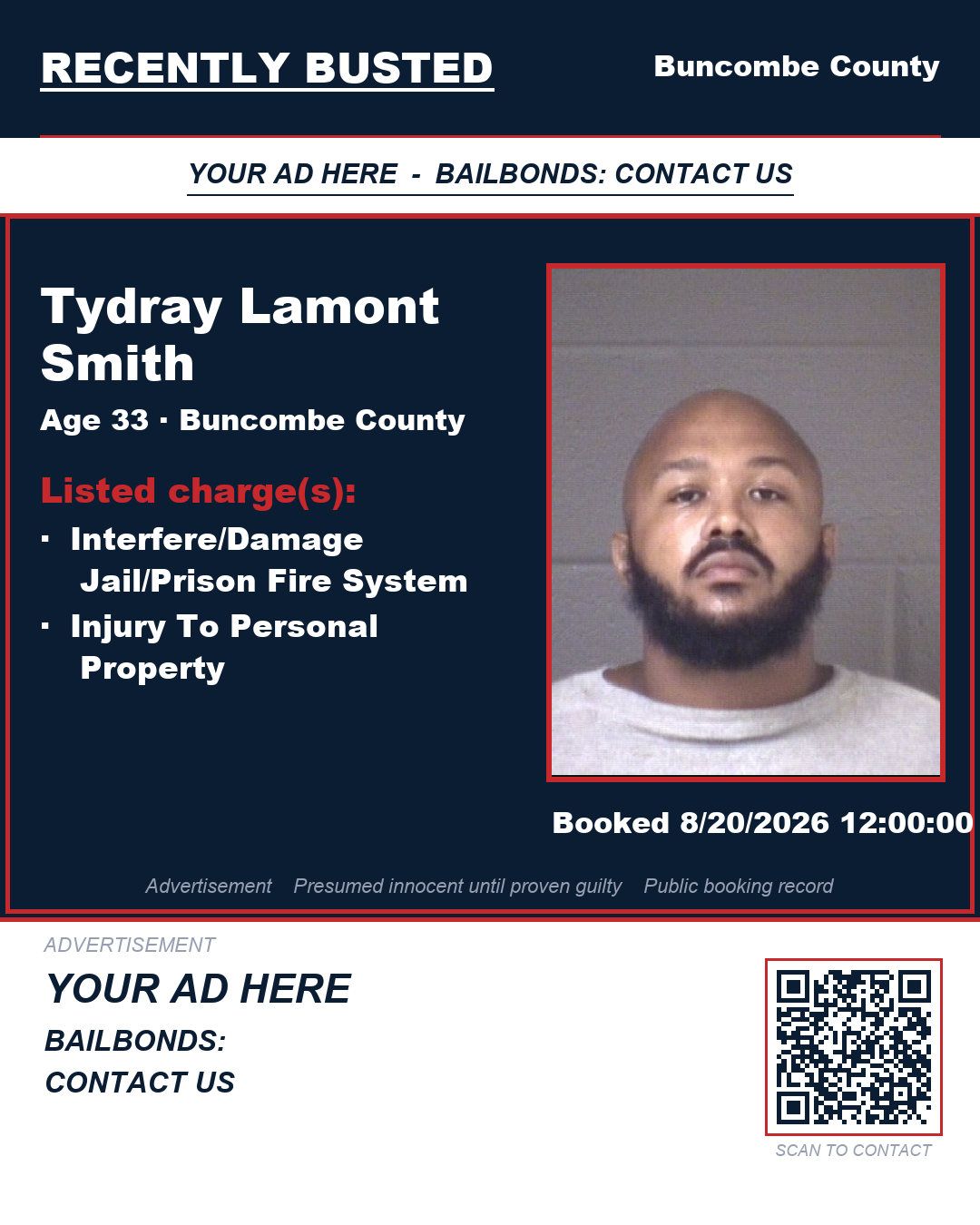 Arrest report - TYDRAY LAMONT SMITH