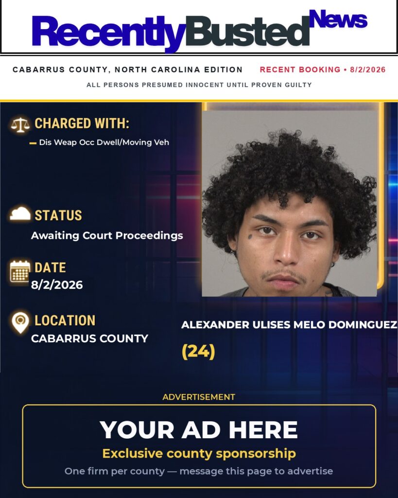 Arrest report โ ALEXANDER ULISES MELO DOMINGUEZ