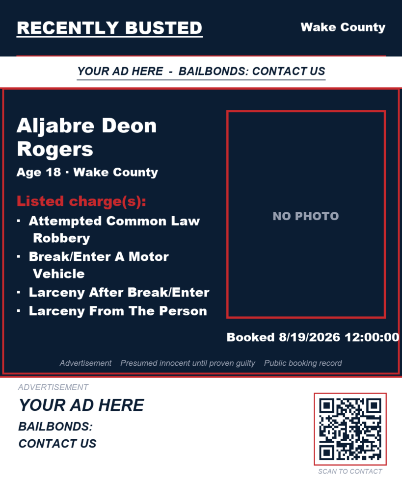 Arrest report — ALJABRE DEON ROGERS