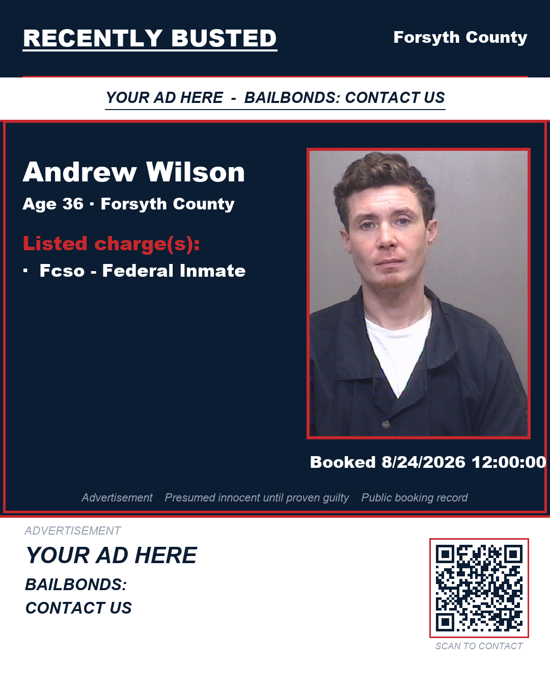 Arrest report - ANDREW WILSON