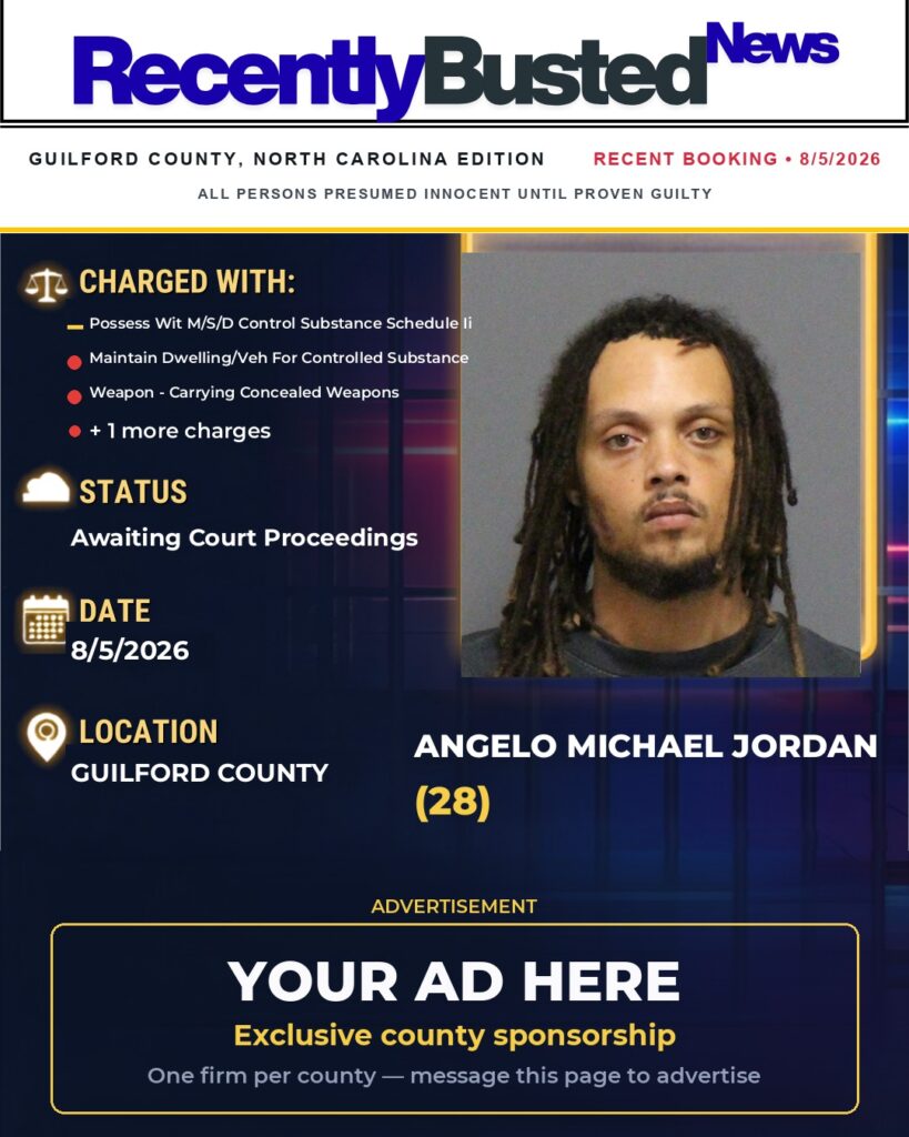 Arrest report โ ANGELO MICHAEL JORDAN