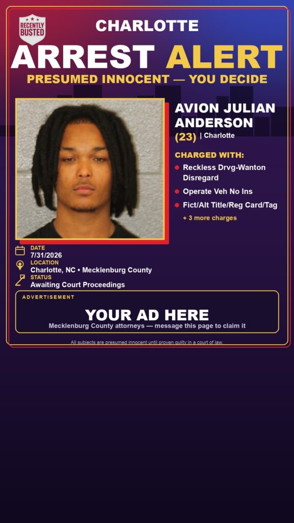 Booking photo of AVION JULIAN ANDERSON