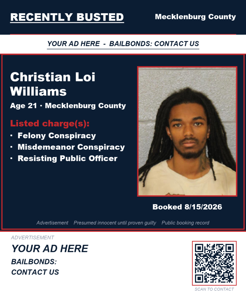 Arrest report — CHRISTIAN LOI WILLIAMS