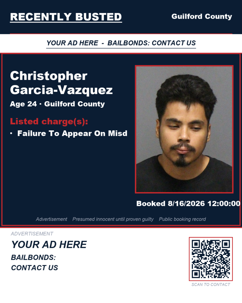 Arrest report — CHRISTOPHER GARCIA-VAZQUEZ