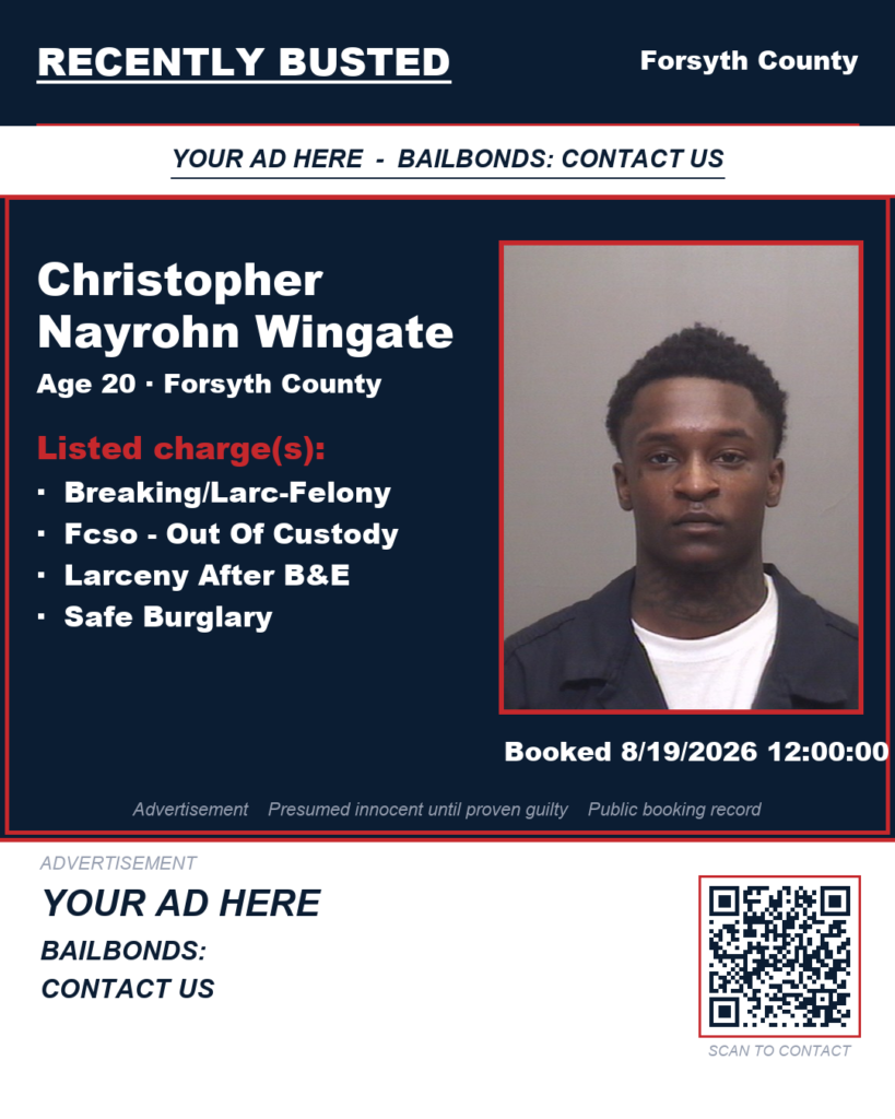 Arrest report - CHRISTOPHER NAYROHN WINGATE