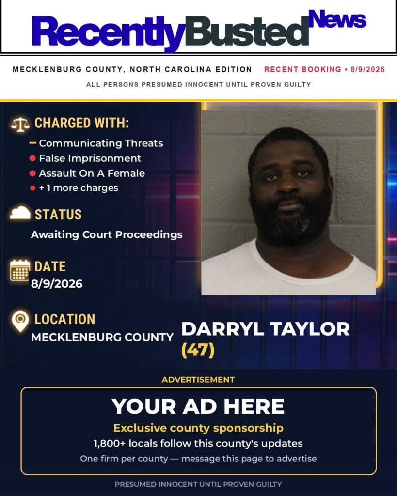 Arrest report — DARRYL TAYLOR