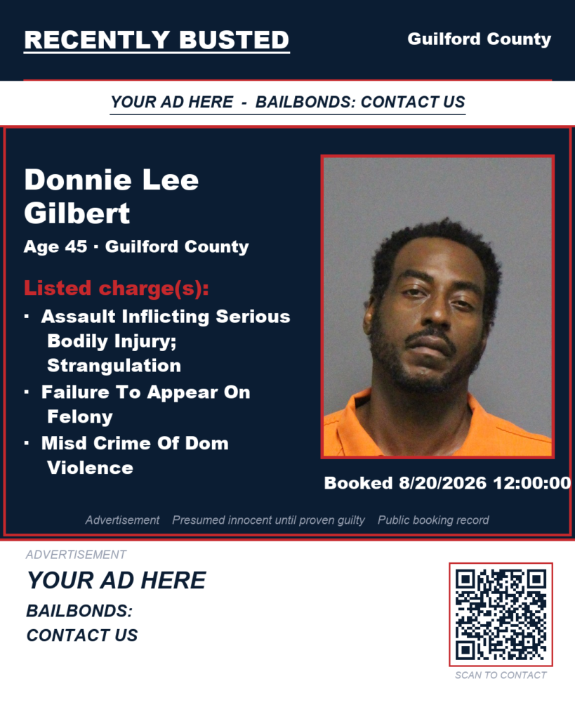 Arrest report — DONNIE LEE GILBERT