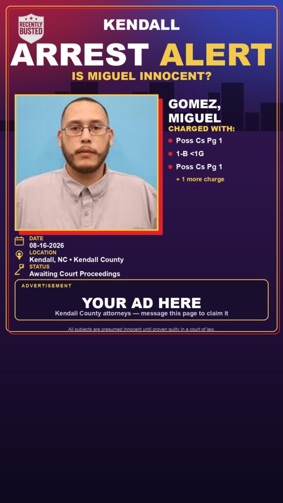 Arrest report - Gomez, Miguel