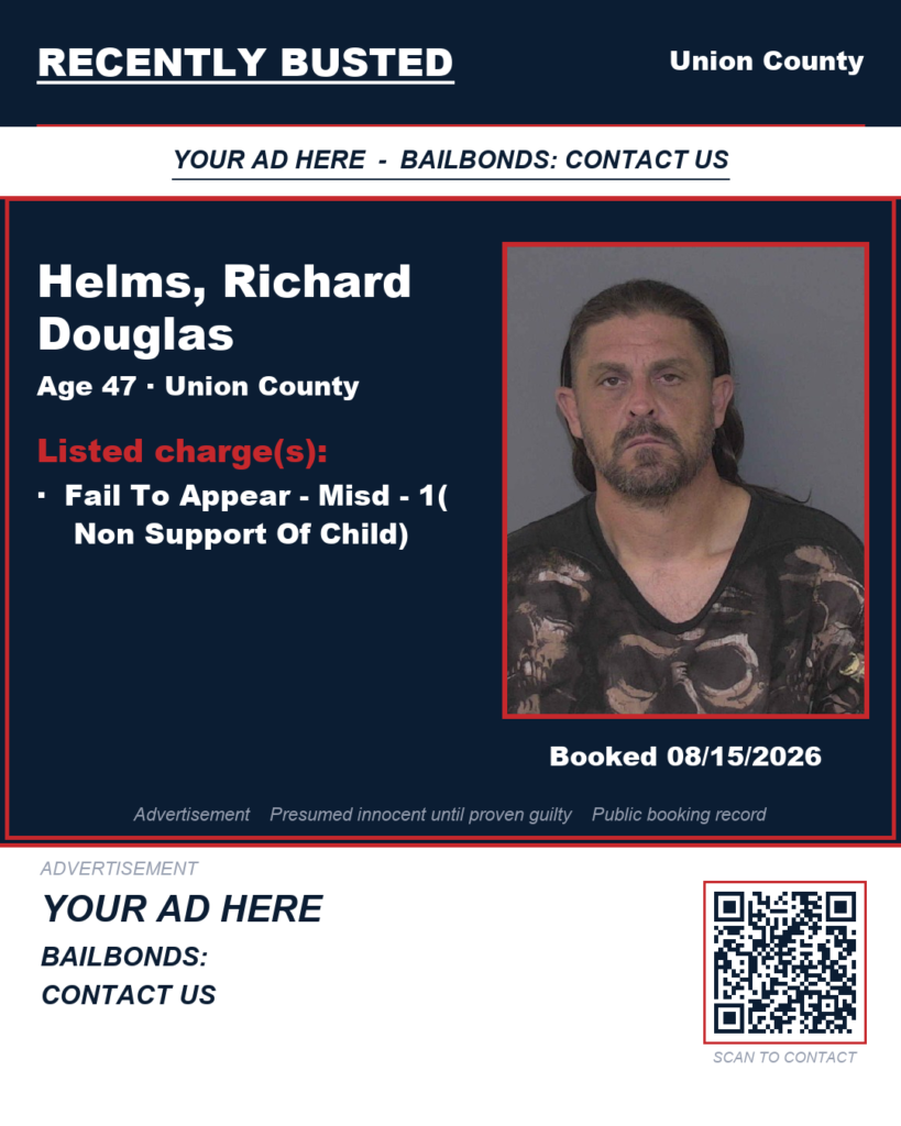 Arrest report — HELMS, RICHARD DOUGLAS