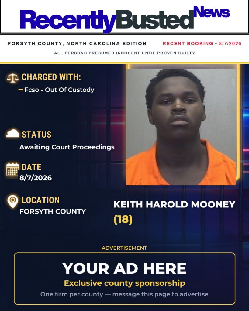 Arrest report — KEITH HAROLD MOONEY