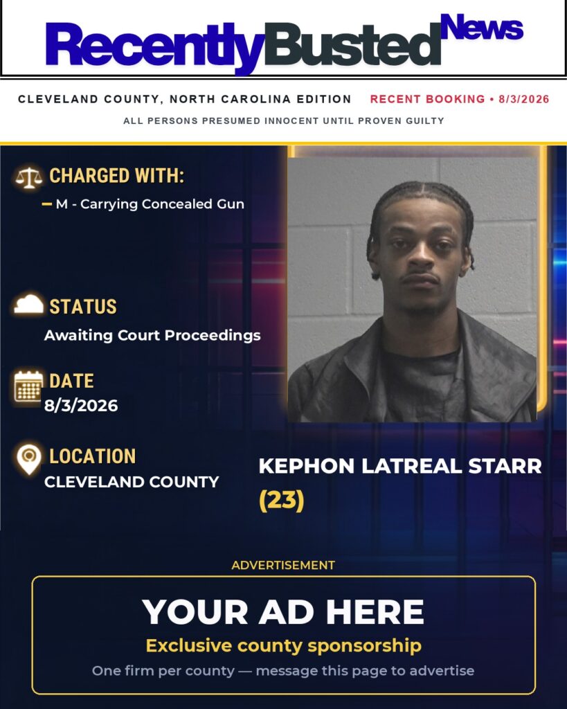 Arrest report โ KEPHON LATREAL STARR