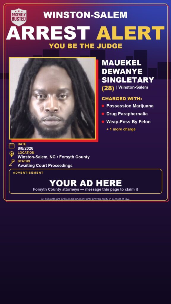 Arrest report — MAUEKEL DEWANYE SINGLETARY